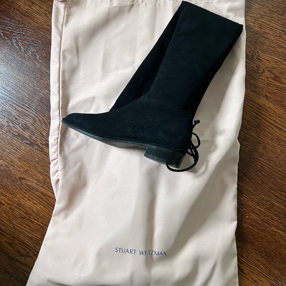 Stuart Weitzman Black Over the Knee Boots Sleek Design